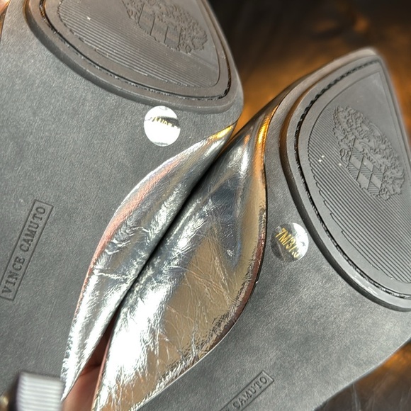 Vince Camuto Bridget High Heel Mule Pumps in Silver - Picture 13 of 14